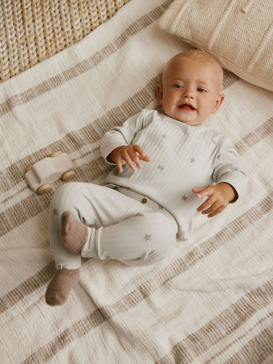 Grey Big Smiles Baby Top and Leggings Set (0mths-2yrs) (0mths-2yrs) image 2