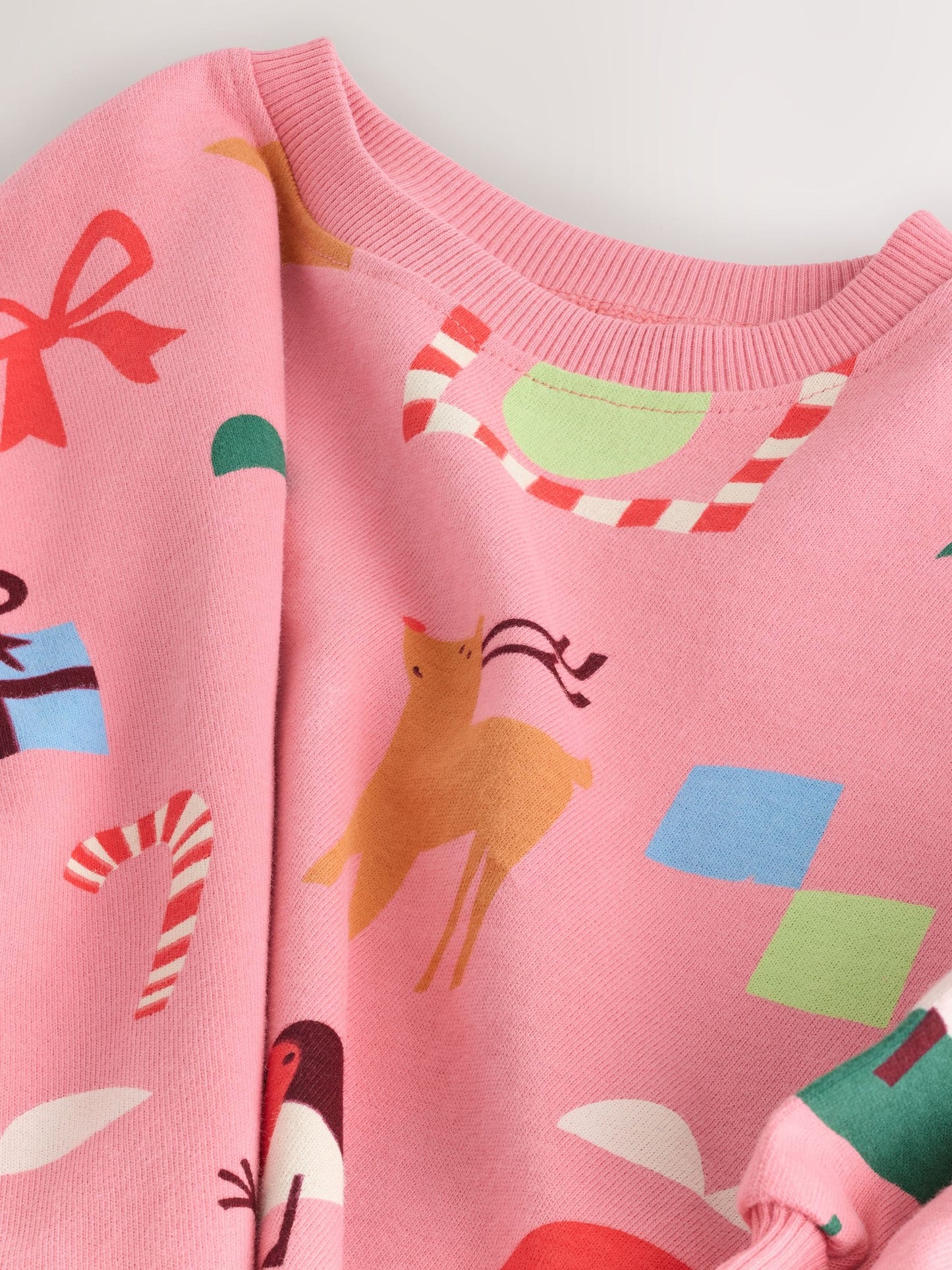 Pink Christmas Long Sleeve T-Shirt (3mths-7yrs)