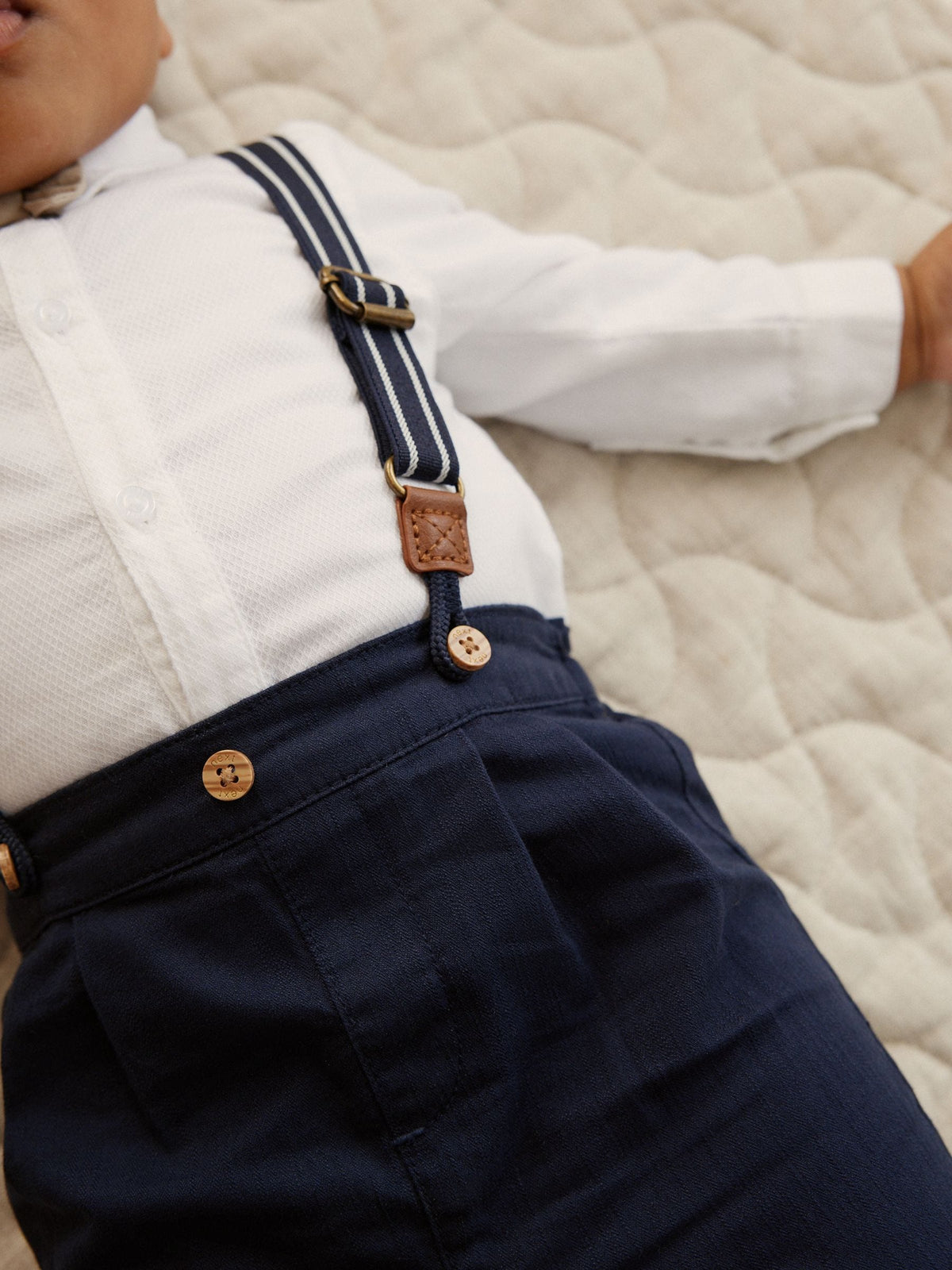 Dsiney Kidz - Navy Baby Shirt Trousers and Braces 4 Piece Set (0mths-2yrs) image 6