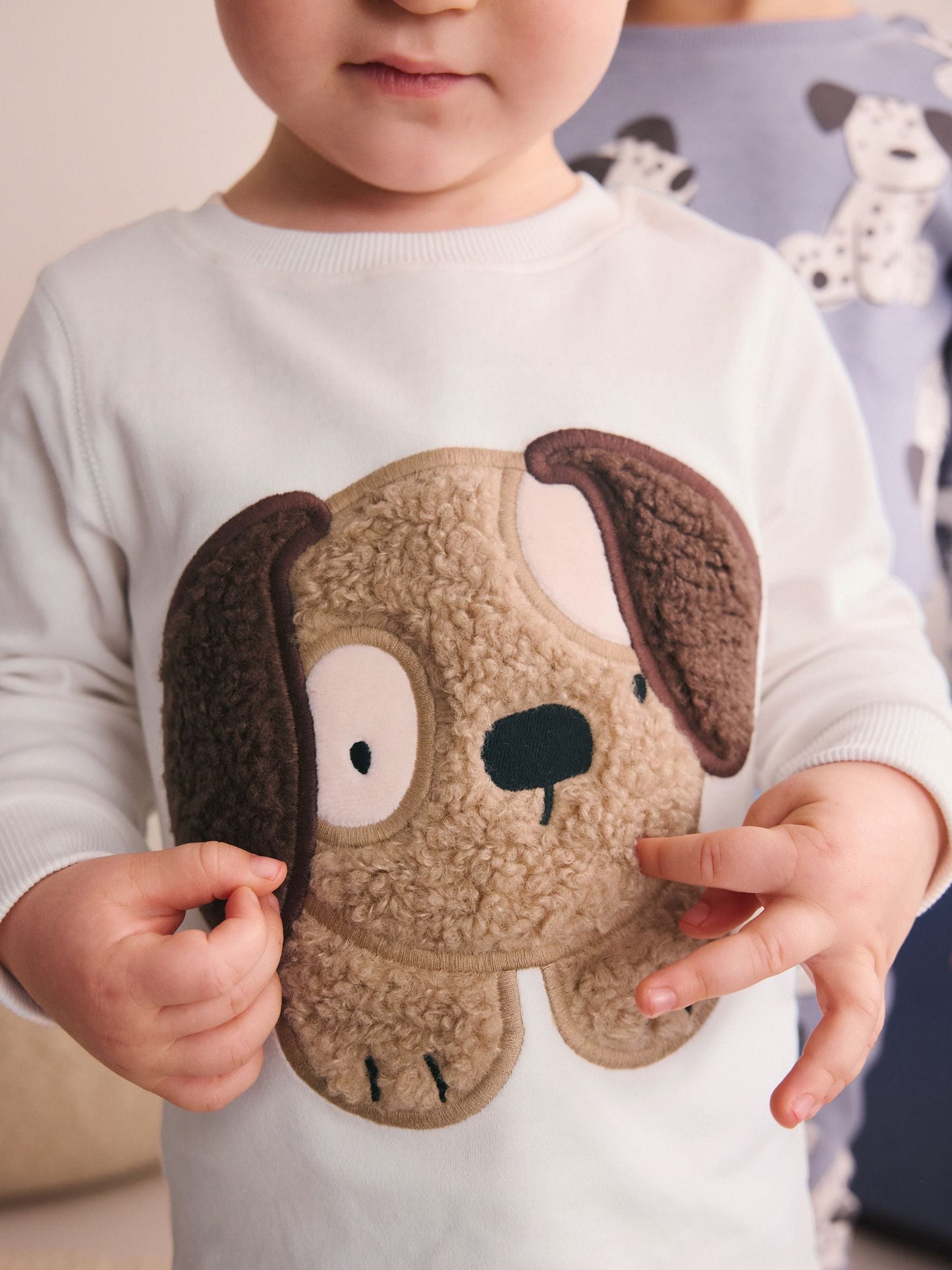 Blue/Ecru Dog Snuggle Pyjamas 3 Pack (9mths-6yrs) image 7