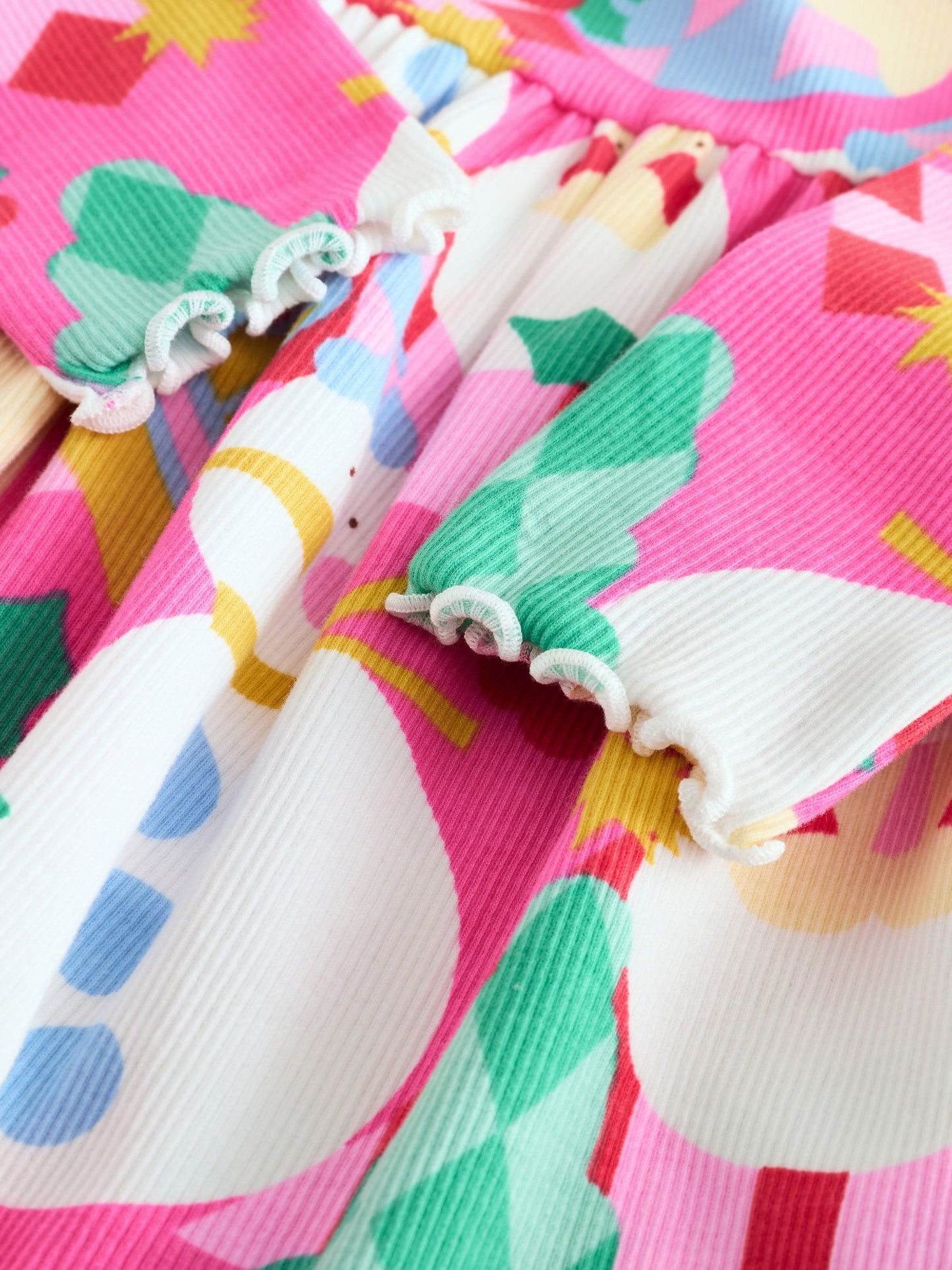 Pink Long Sleeve Christmas Dress (3mths-7yrs)