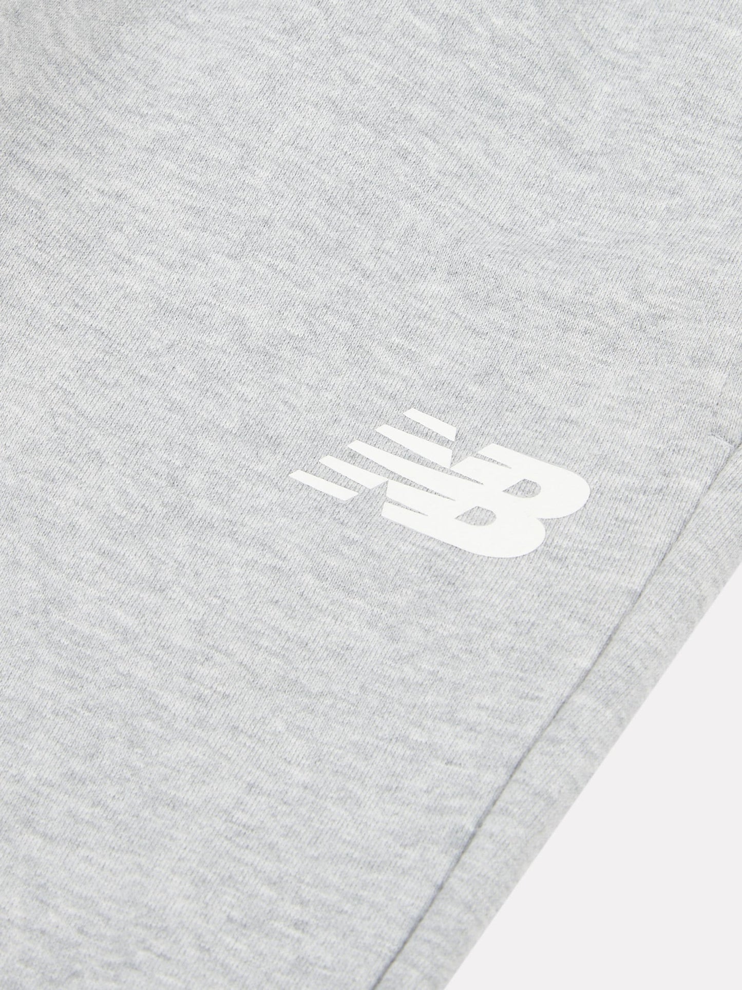 New Balance Grey Cotton French Terry Stacked Logo Joggers image 3