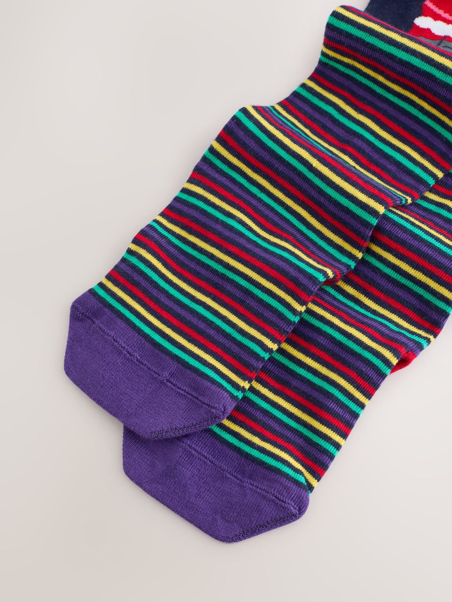 Navy Santa Cotton Rich Christmas Tights