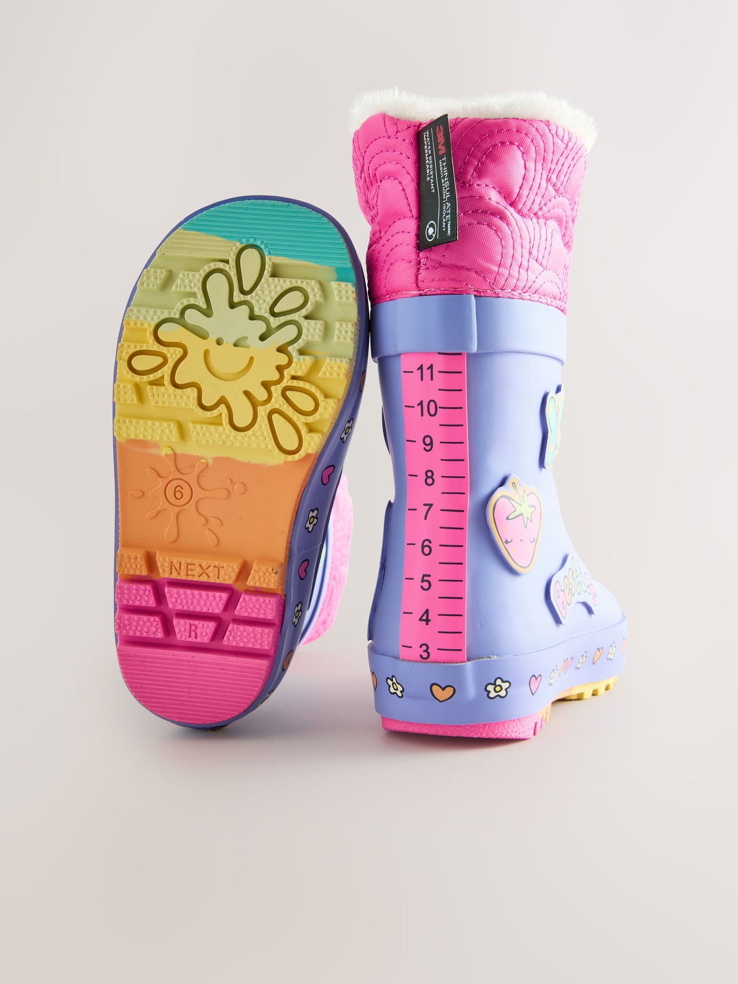 Purple Character Thinsulate Lined Cuff Wellies image 10