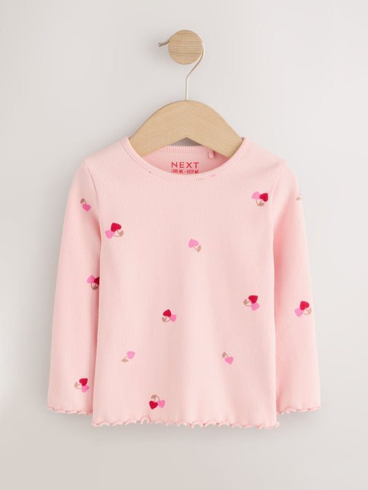 Dsiney Kidz - Fruit Long Sleeve Rib Tops 5 Pack (3mths-7yrs) image 2