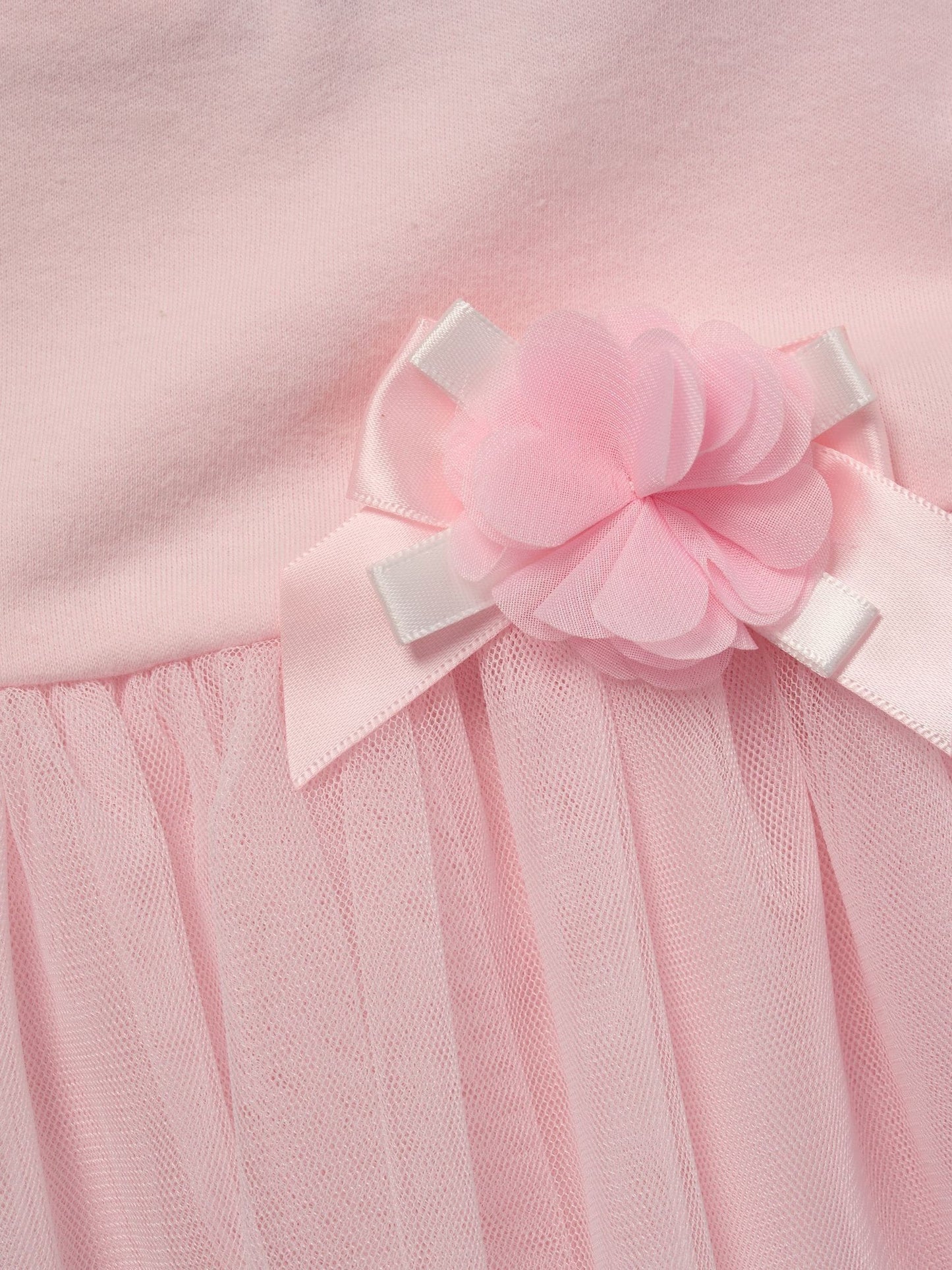 Rock-A-Bye Baby Boutique Pink Ribbon Detail Dress And Headband Outfit Set image 3
