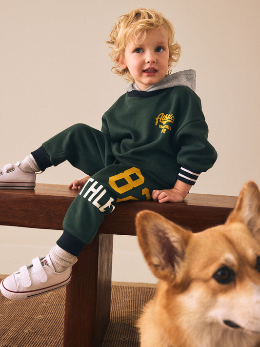 Green Hoodie and Joggers Set (3mths-7yrs) image 2