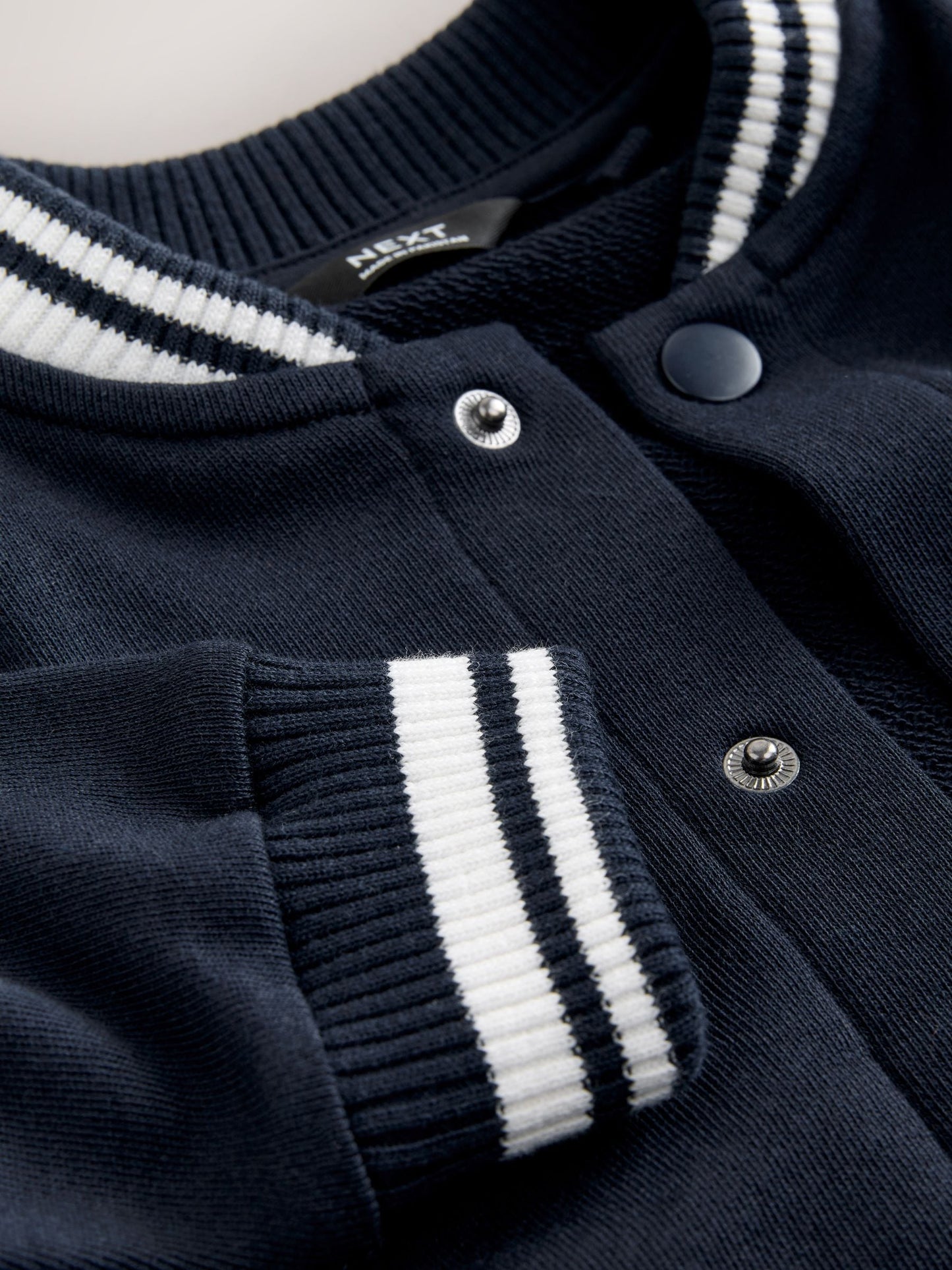 Navy Blue Jersey Letterman Jacket and Trousers Set (3mths-7yrs) image 4