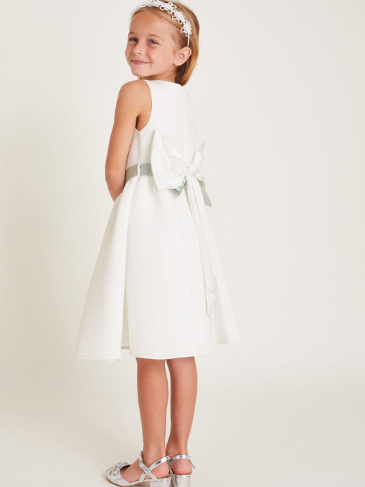 Dsiney Kidz - Monsoon White Molly Scuba Bridesmaid Dress image 2