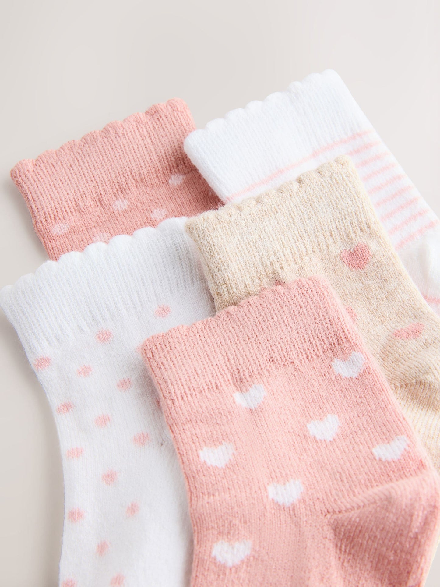 Pink Baby Socks 5 Pack (0mths-2yrs) image 3
