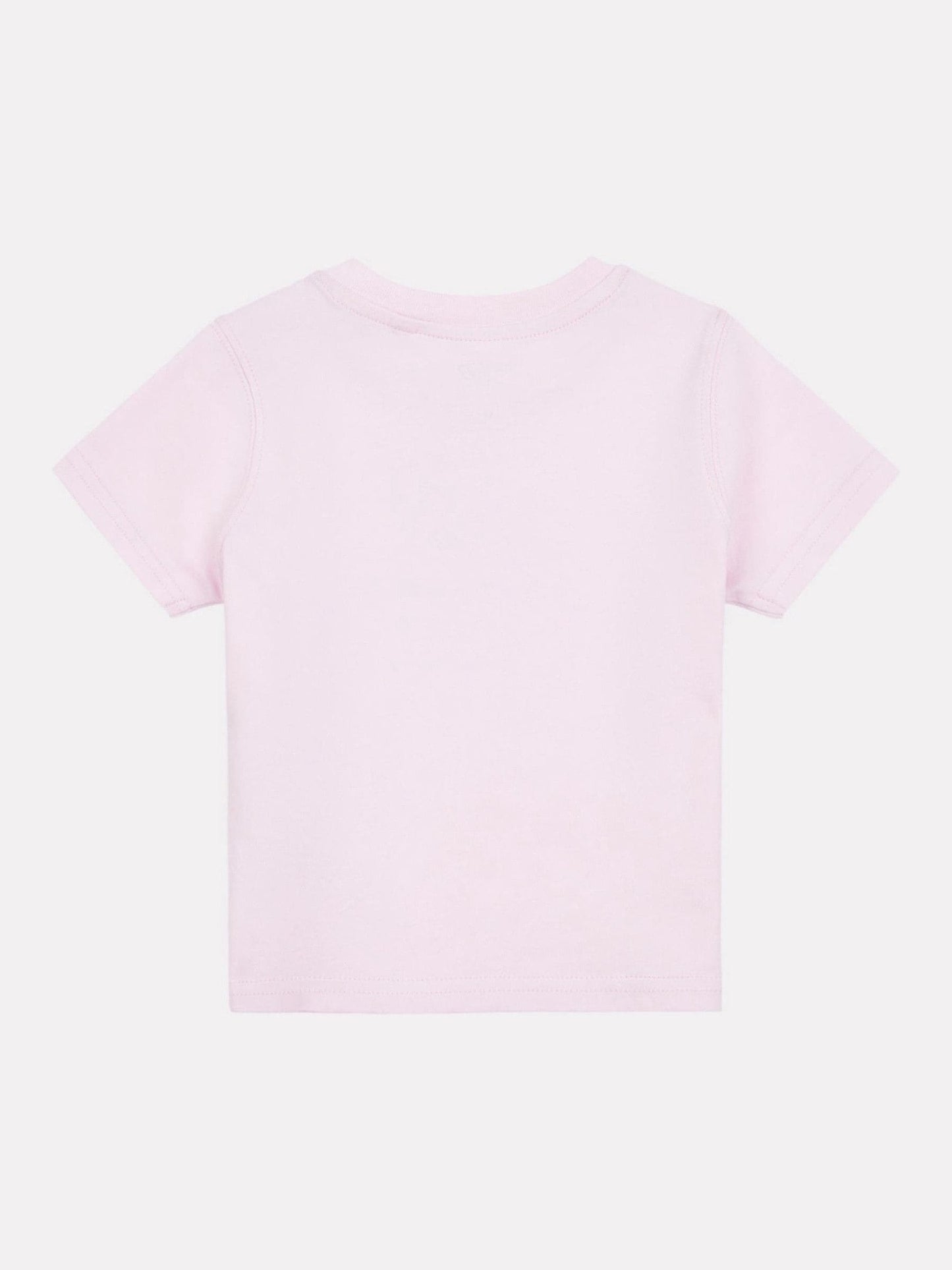 New Balance Light Pink Stacked Logo Cotton T-Shirt image 3