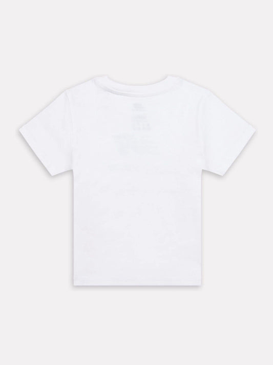 New Balance White Stacked Logo Cotton T-Shirt image 2