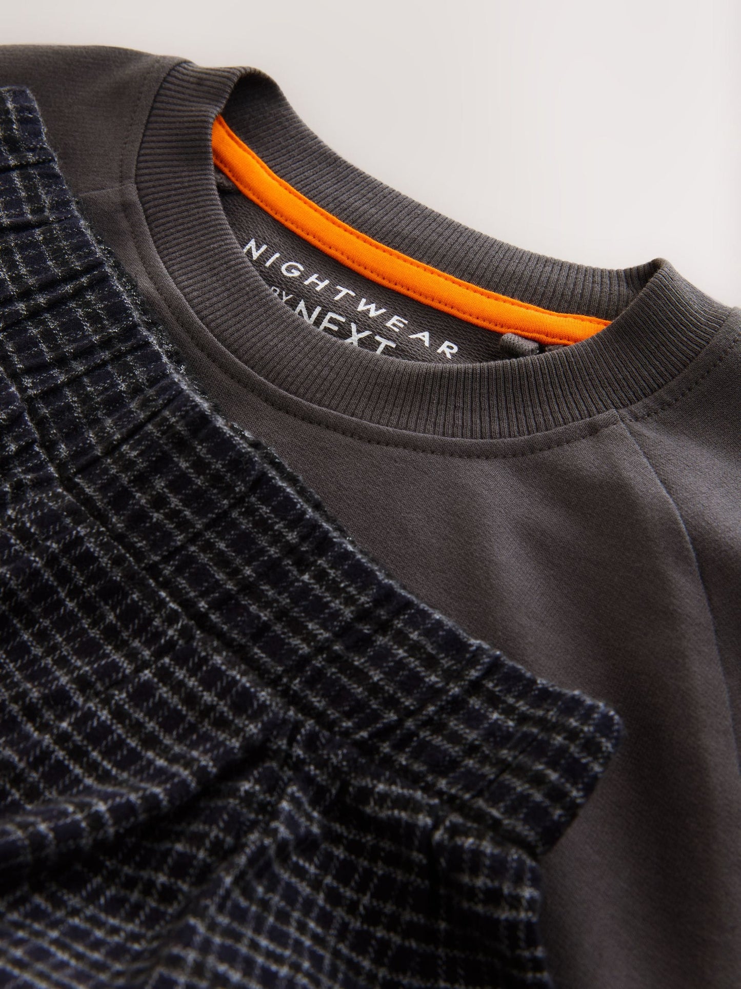 Black/Grey/Orange Slogan Single Woven Pyjamas (3-16yrs) image 4