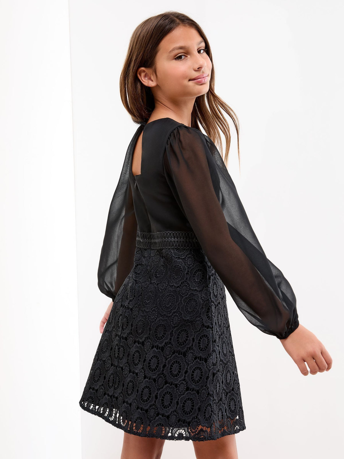 Lipsy Black Lace Occasion Dress (5-16yrs) - image 4