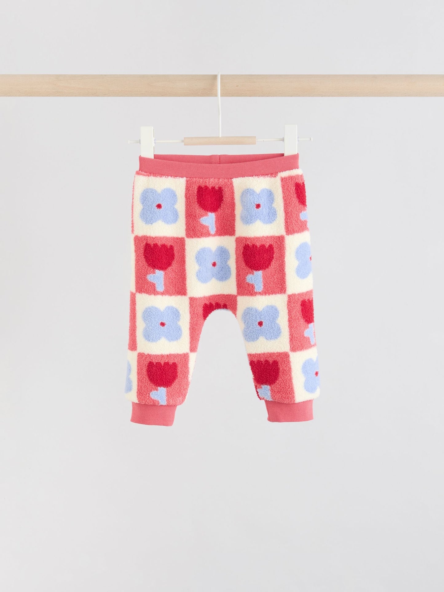 Red/ Purple Check Baby Fleece Tops and Leggings Set 2 Piece (0mths-2yrs)