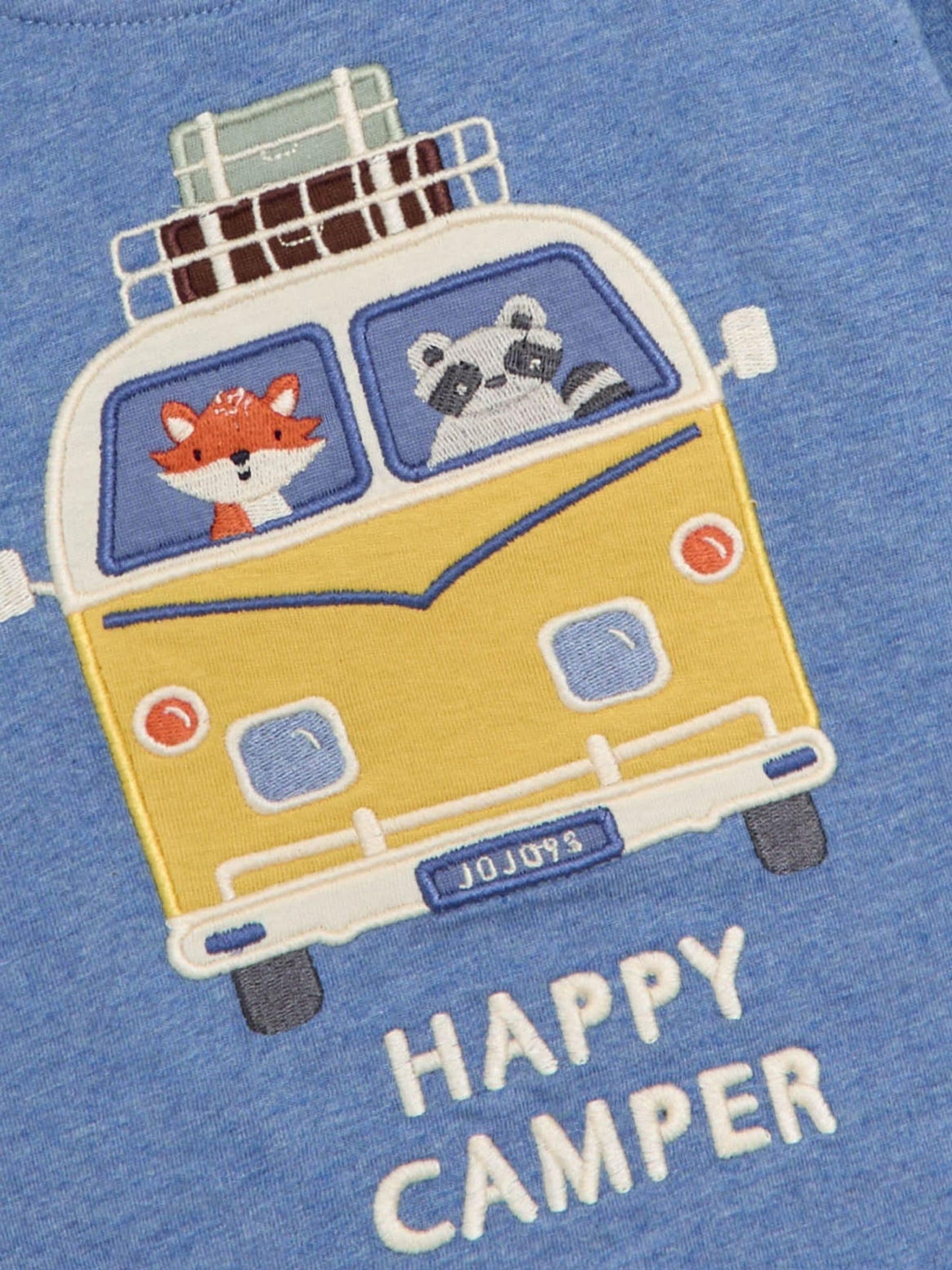 JoJo Maman Bébé Indigo Blue Happy Camper Applique Top image 4