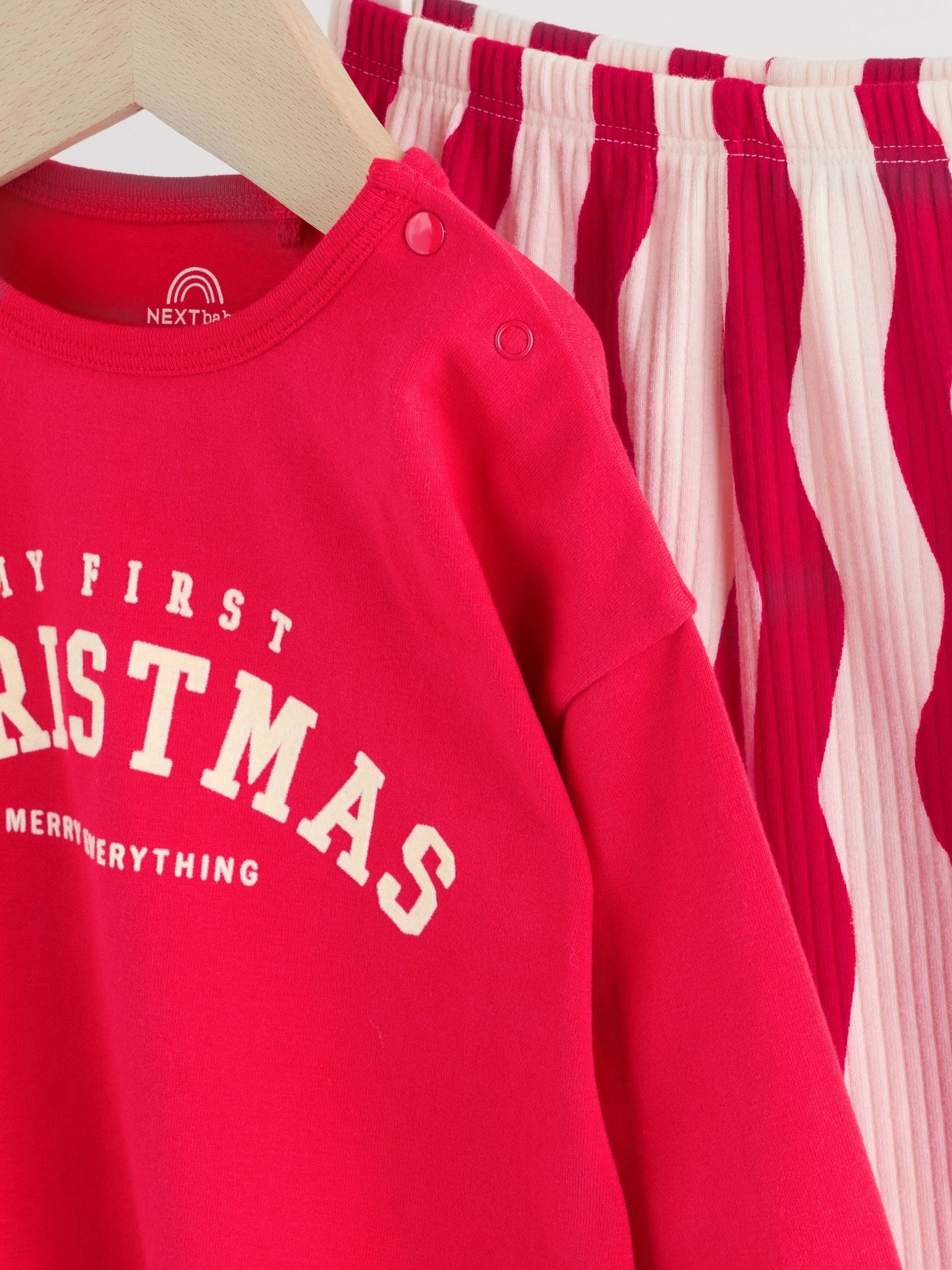 Red Christmas Baby T-Shirt and Legging Set (0-18mths)