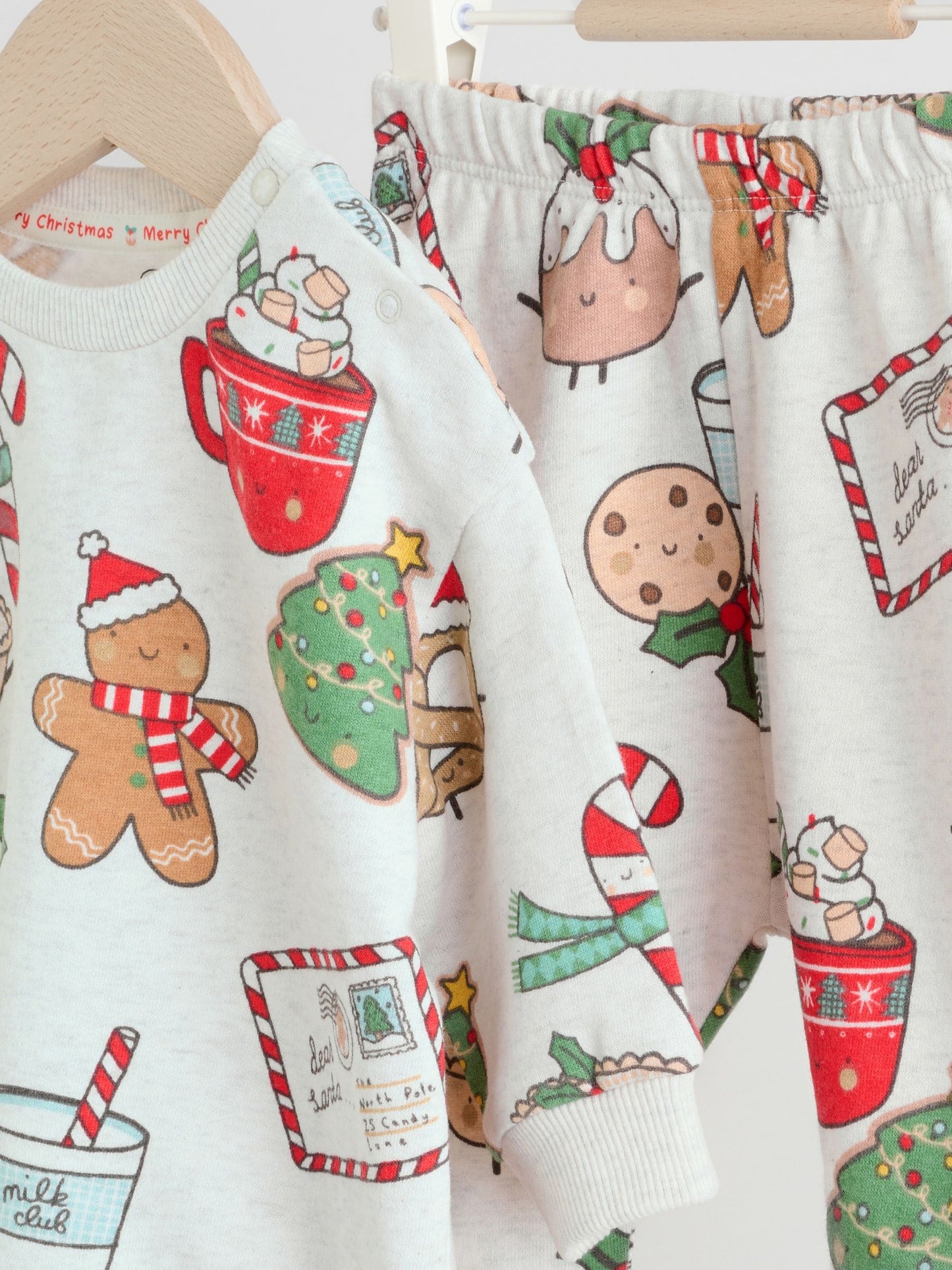 Grey Santa Treats Christmas Sweat and Joggers Baby Set (0mths-2yrs)