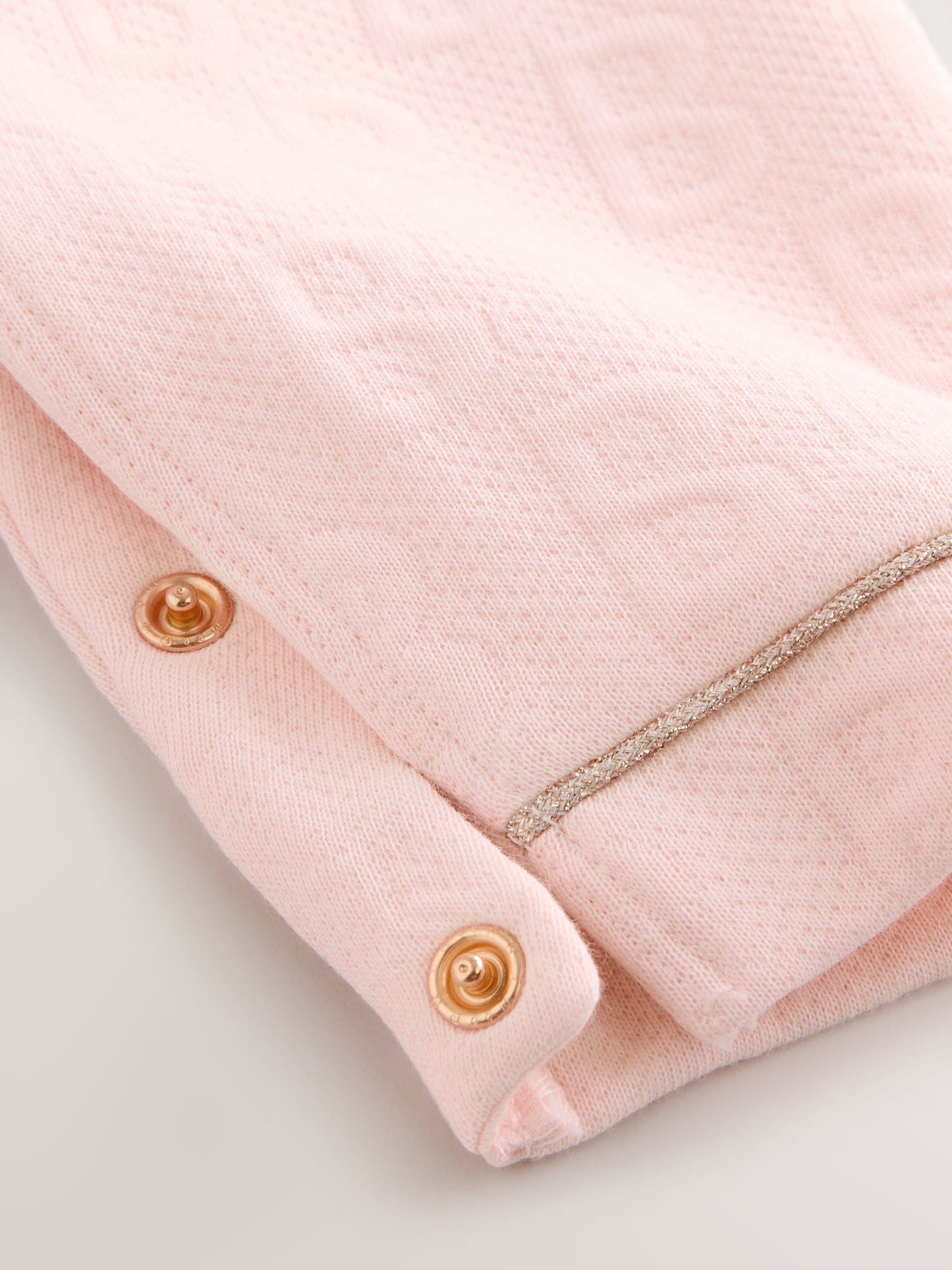 Baker by Ted Baker Pink Jacquard Bow Dungarees & T-Shirt Set image 7