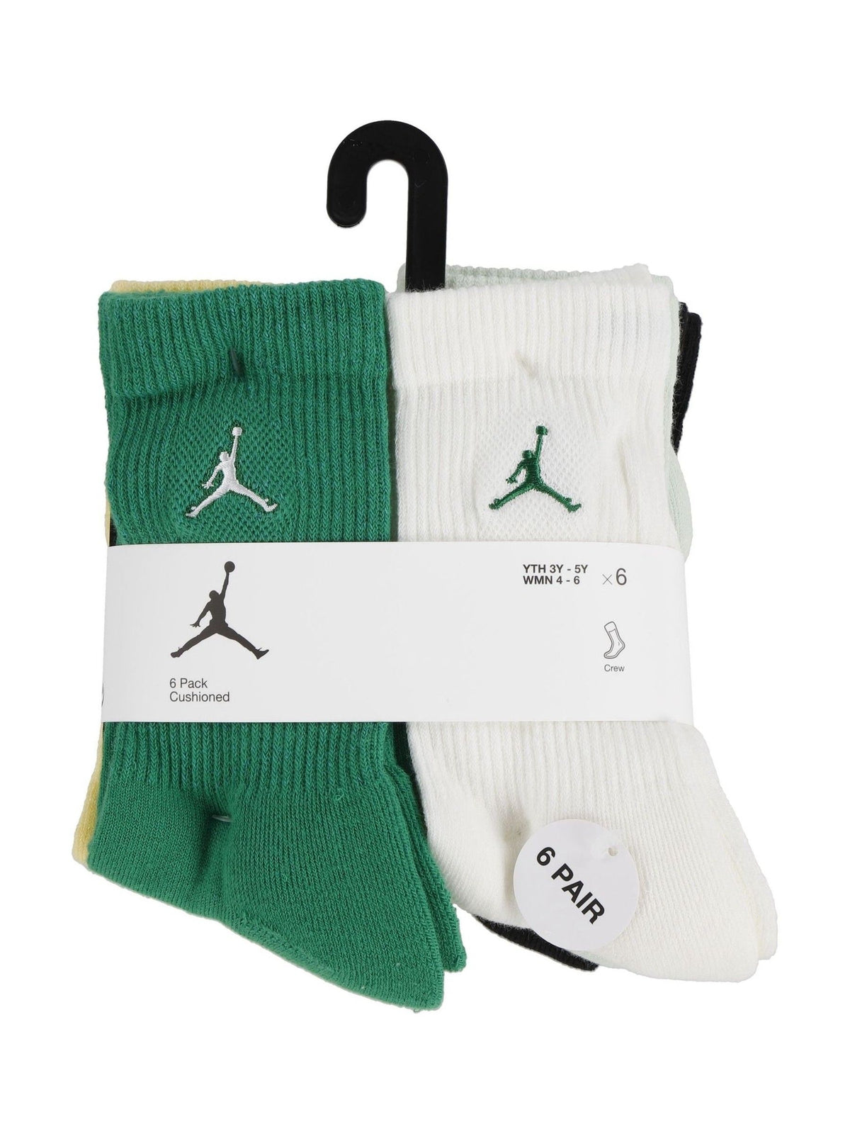 Jordan Green Everyday Essentials Crew Socks 6 Pack - image 3