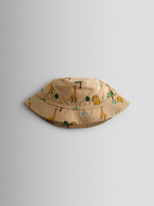 JoJo Maman Bébé Ecru Safari Bucket Hat image 2
