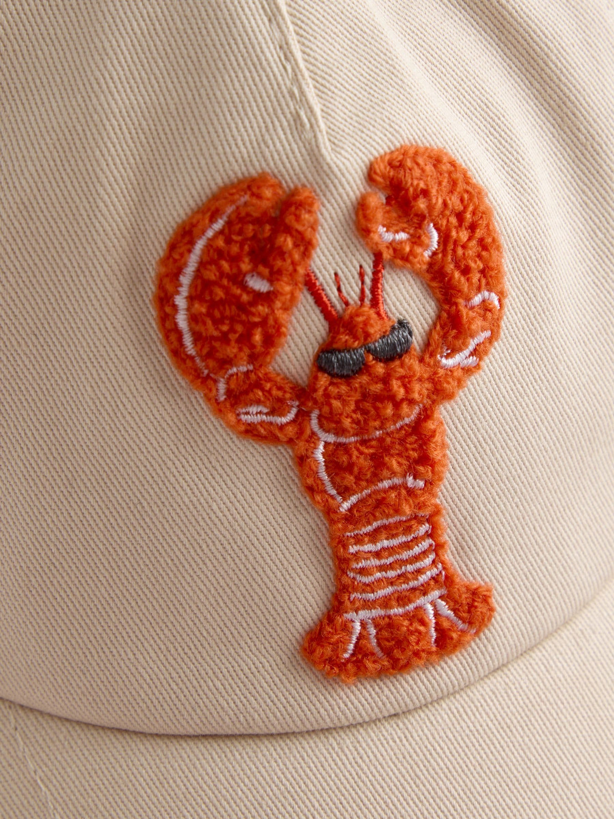 JoJo Maman Bébé Ecru Lobster Bouclé Cap image 4