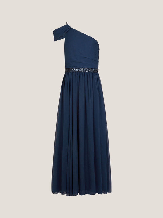 Dsiney Kidz - Monsoon Blue Sequin One Shoulder Prom Dress image 2