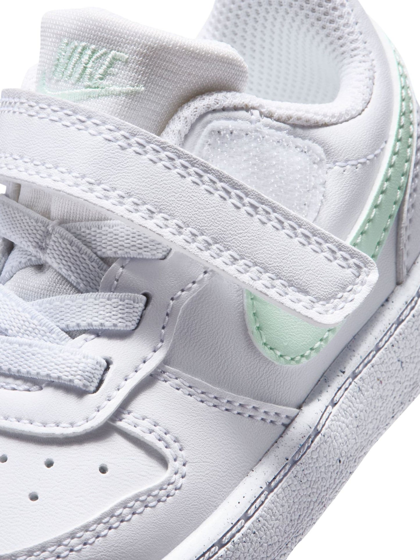 Nike White Green Infant Court Borough Low Recraft Trainers image 6