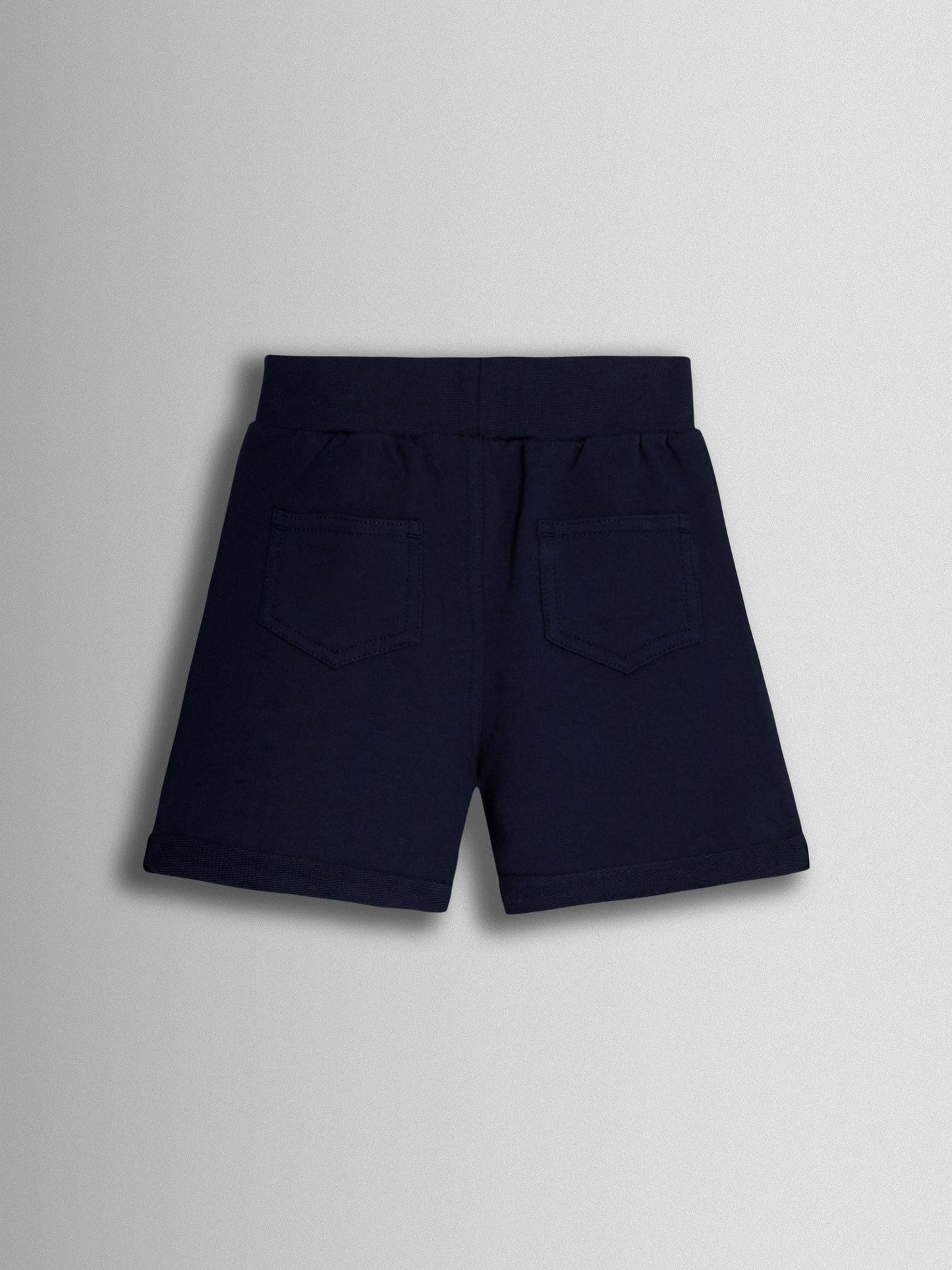 JoJo Maman Bébé Khaki Green & Navy Blue 2-Pack Jogger Shorts image 5