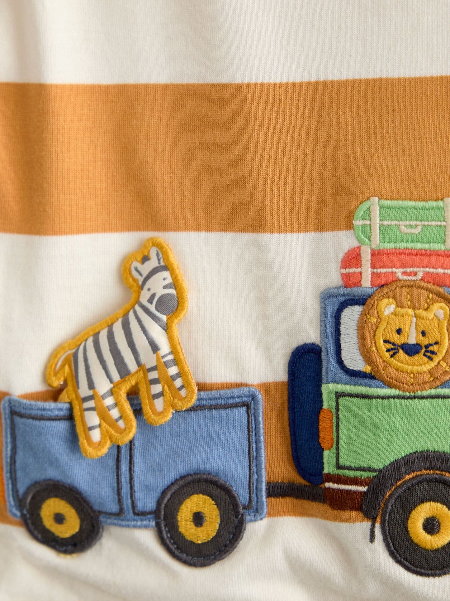 Dsiney Kidz - JoJo Maman Bébé Yellow Safari Appliqué T-Shirt image 3