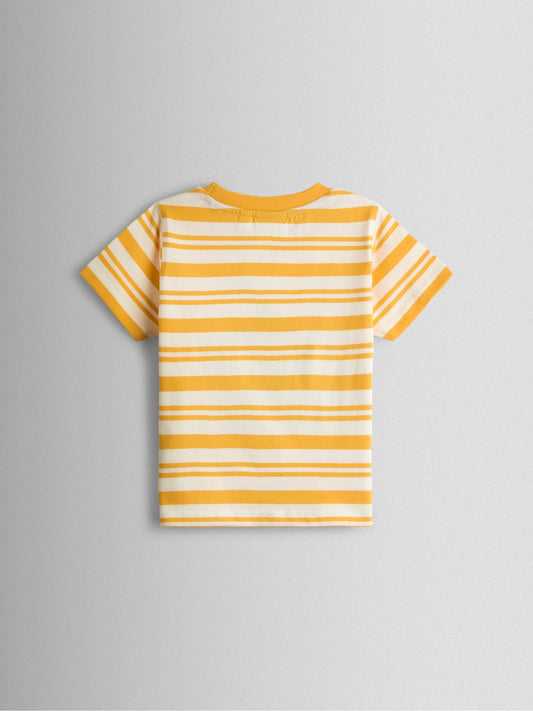 JoJo Maman Bébé Yellow Safari Appliqué T-Shirt image 2