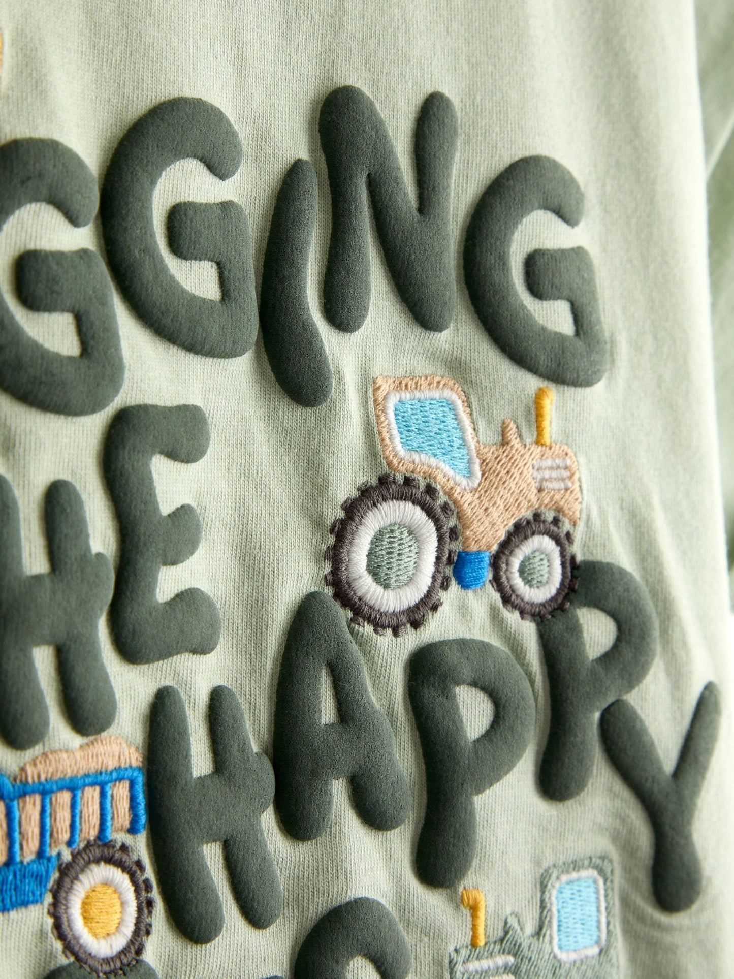 Dsiney Kidz - JoJo Maman Bébé Green Digger Graphic T-Shirt image 3