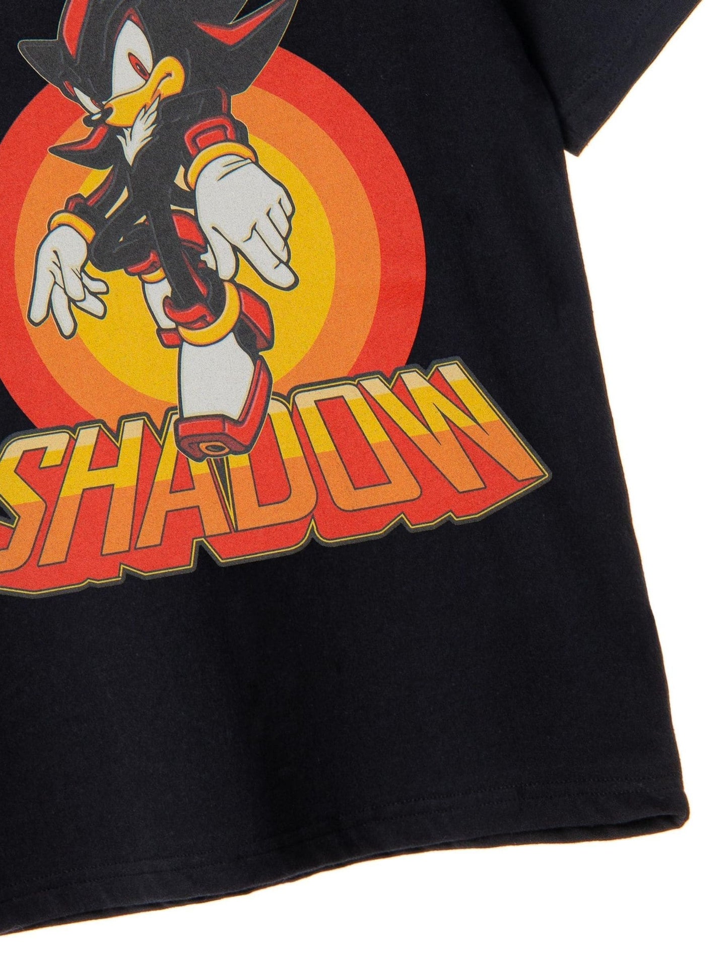 Dsiney Kidz - Vanilla Underground Black Sonic the Hedgehog Shawdow Rings Short Sleeved T-Shirt image 5