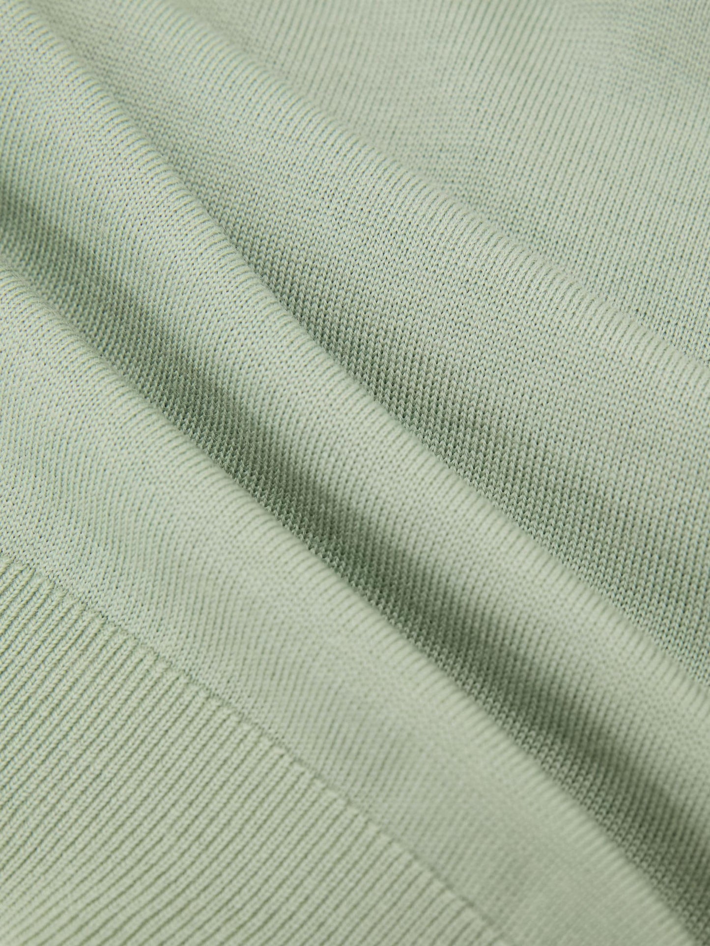 Dsiney Kidz - Reiss Light Sage Green Duchie 9-13 yrs Wool Open-Collar Polo Shirt image 4