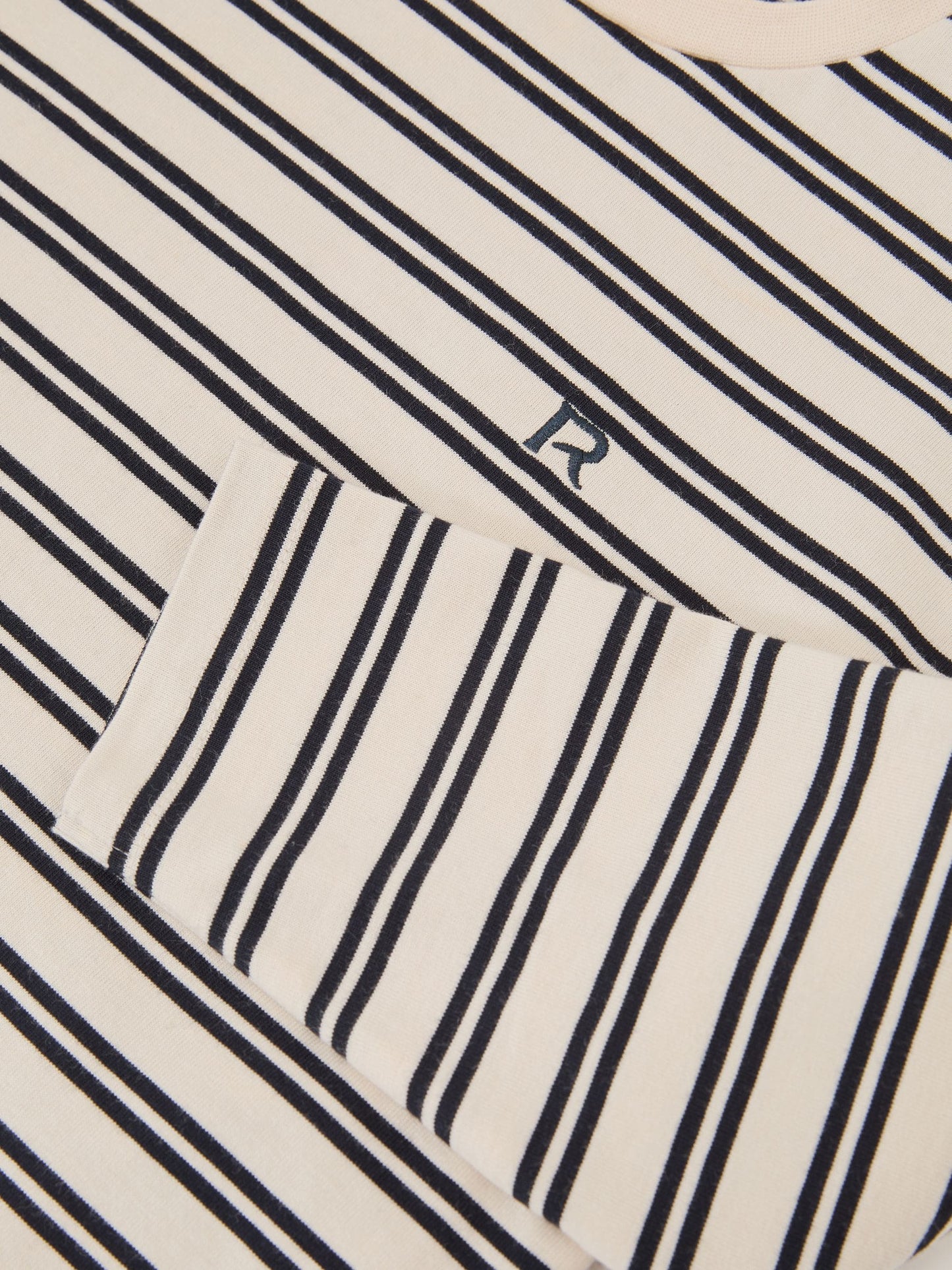Reiss Navy/White Marley 3-9 yrs Cotton Stripe Long-Sleeve T-Shirt image 5