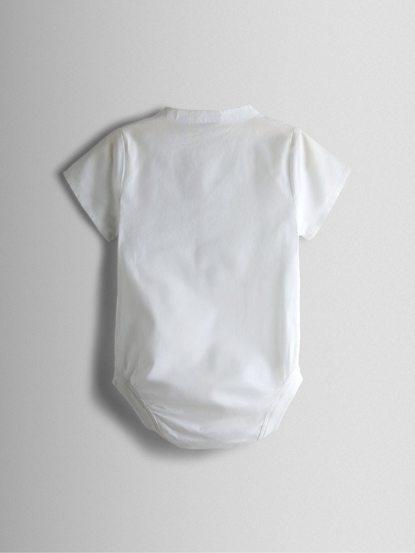 JoJo Maman Bébé Natural 2-Piece Grandad Shirt & Shorts Set image 6