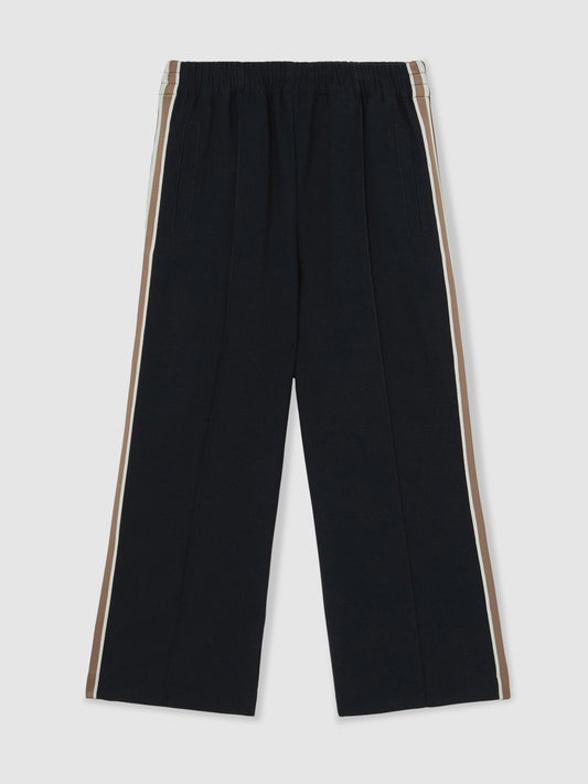 Reiss Navy Robyn 9-13 yrs Cotton Blend Side Stripe Trousers image 2