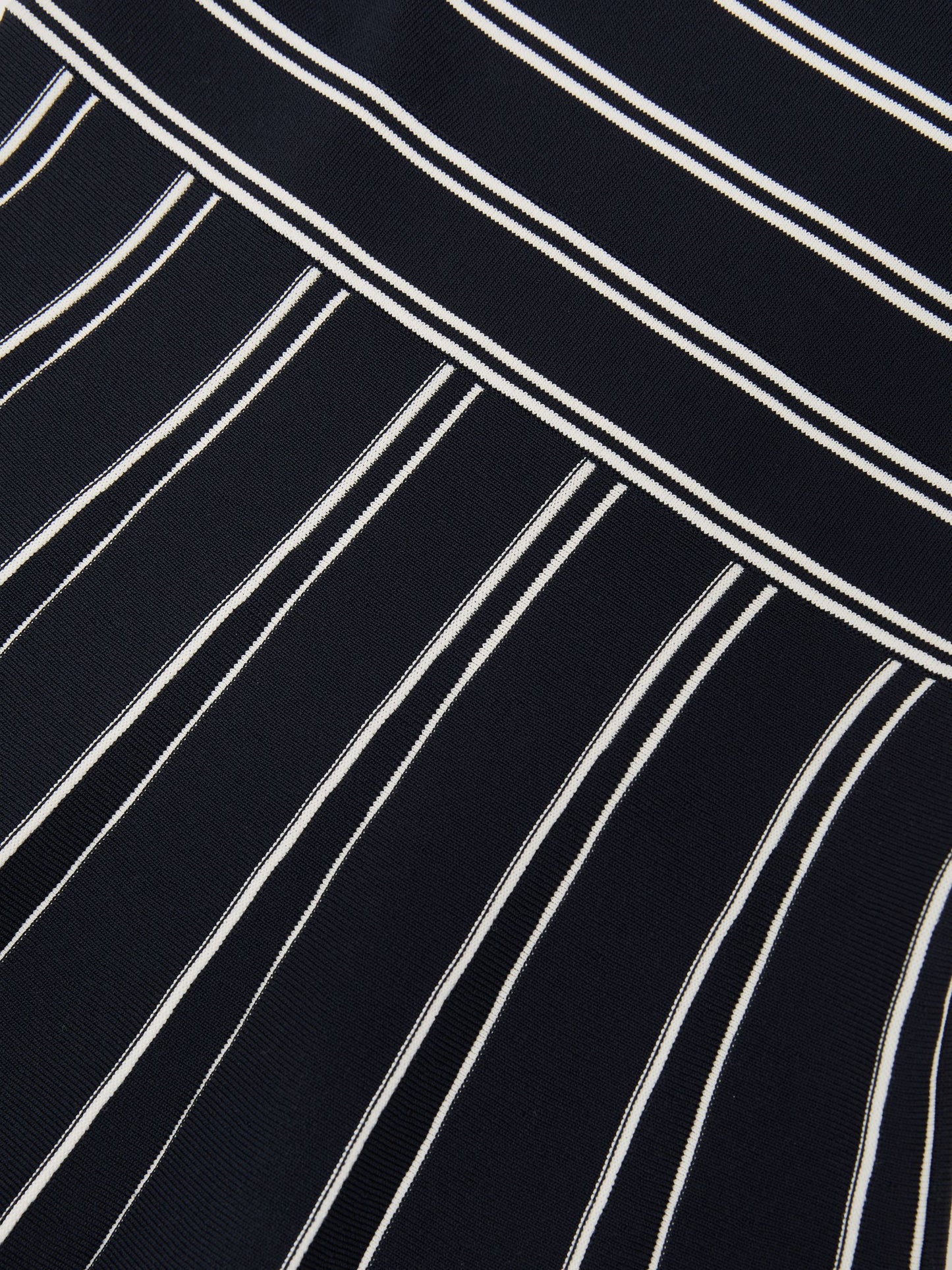 Reiss Navy/Ivory Daphne 9-13 yrs Stripe Knitted Skater Dress image 4