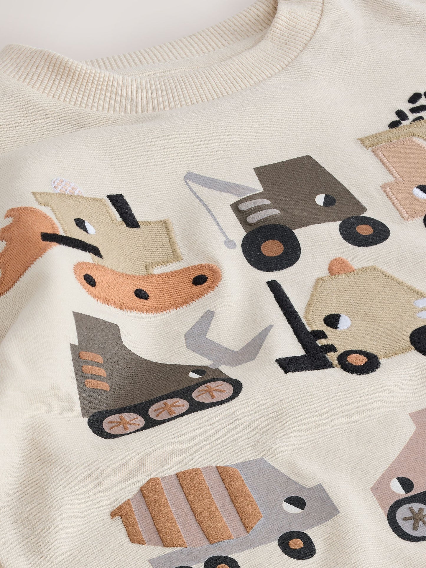 White Neutral Diggers Short Sleeve Appliqué T-Shirt (3mths-7yrs) image 8