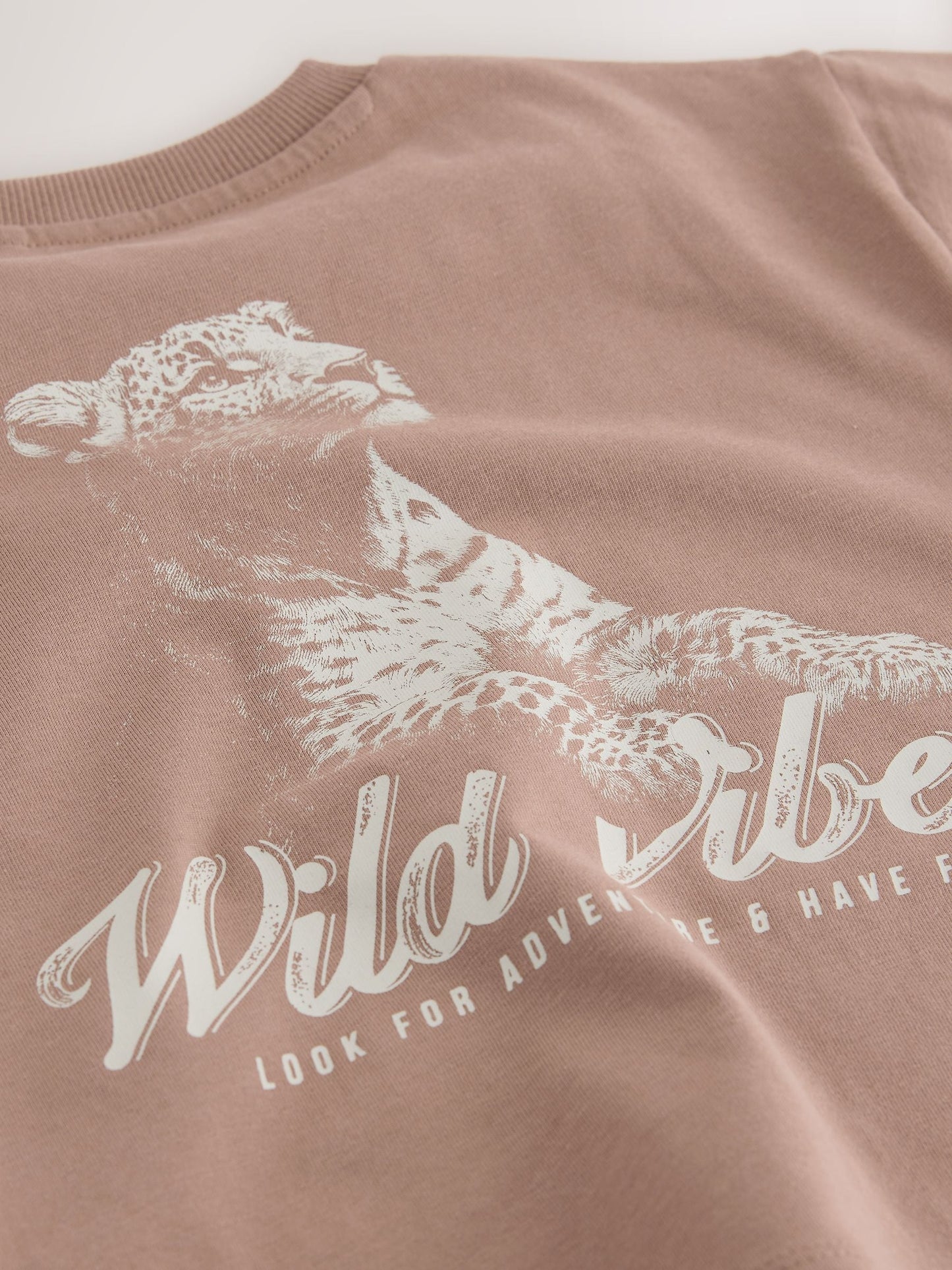 Dsiney Kidz - Neutral / Tan Wild Vibes Tiger Short Sleeve Back Print T-Shirt (3mths-7yrs) image 10