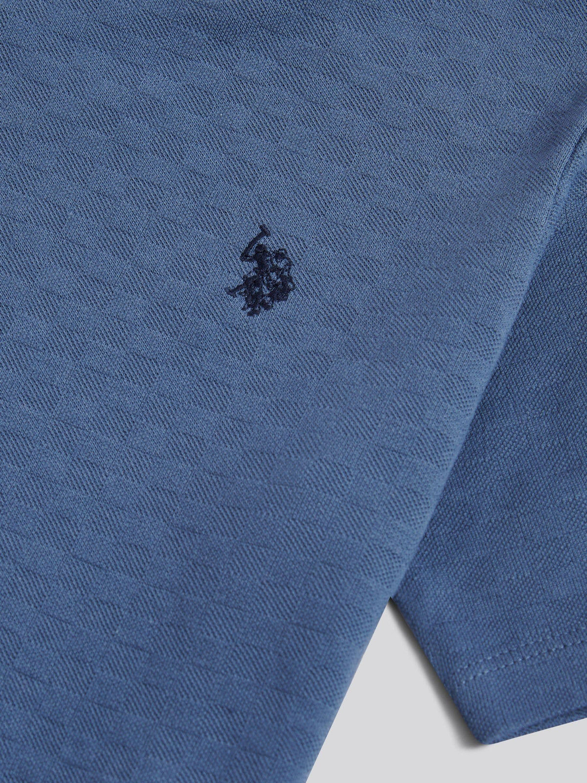 Dsiney Kidz - U.S. Polo Assn Blue Boys Check Texture T-Shirt image 7
