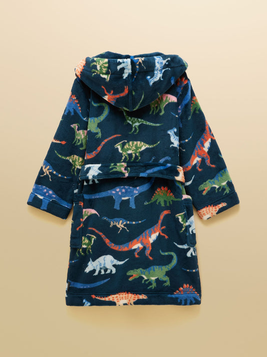 Dsiney Kidz - Joules Boys' Snug Navy Dino Dressing Gown image 2