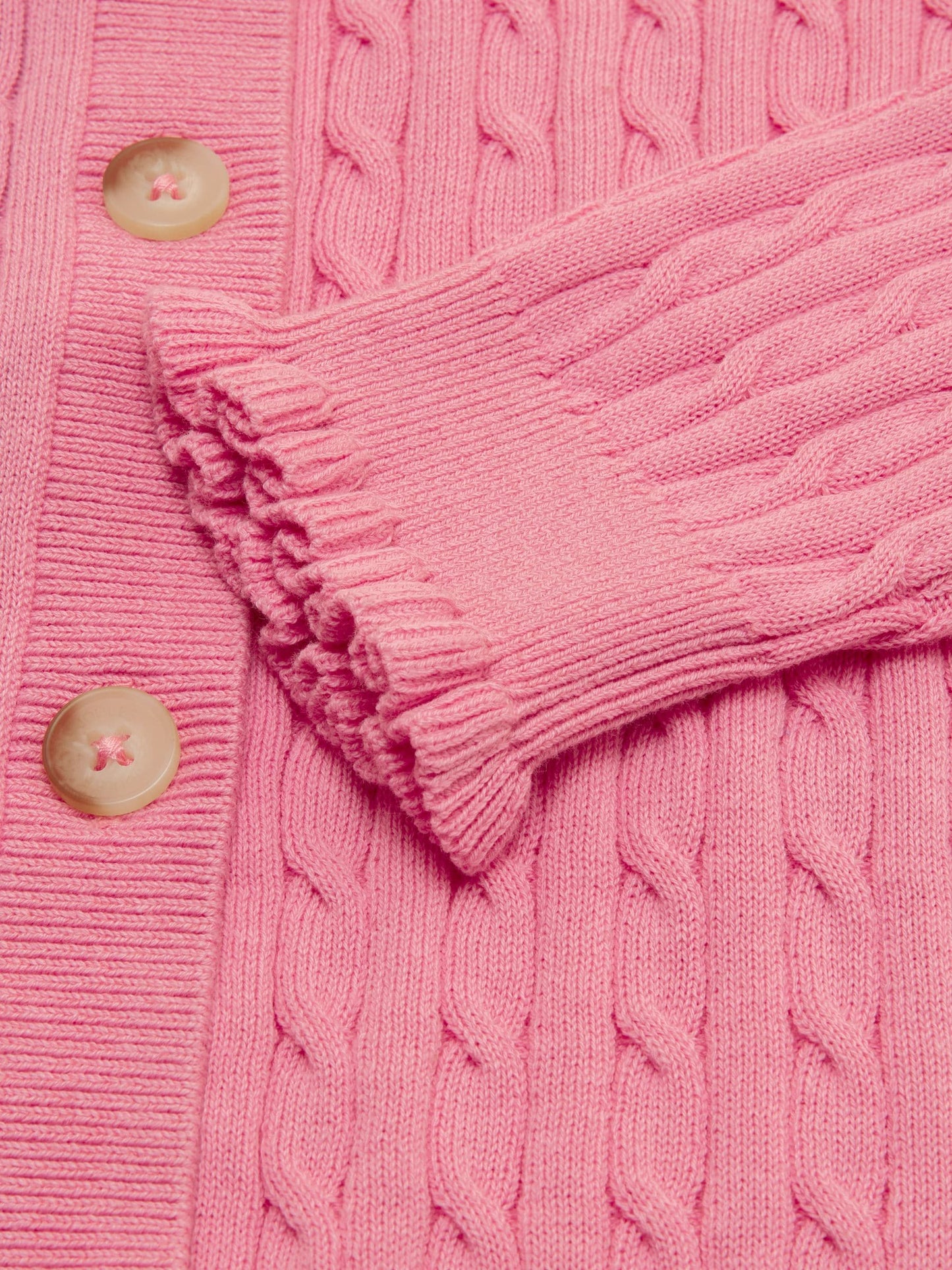 Dsiney Kidz - Joules Girls' Mallory Pink Cable Cardigan image 4