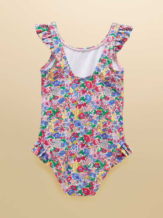Dsiney Kidz - Joules Girls' Splash Pink Ditsy Swimming Costume image 2