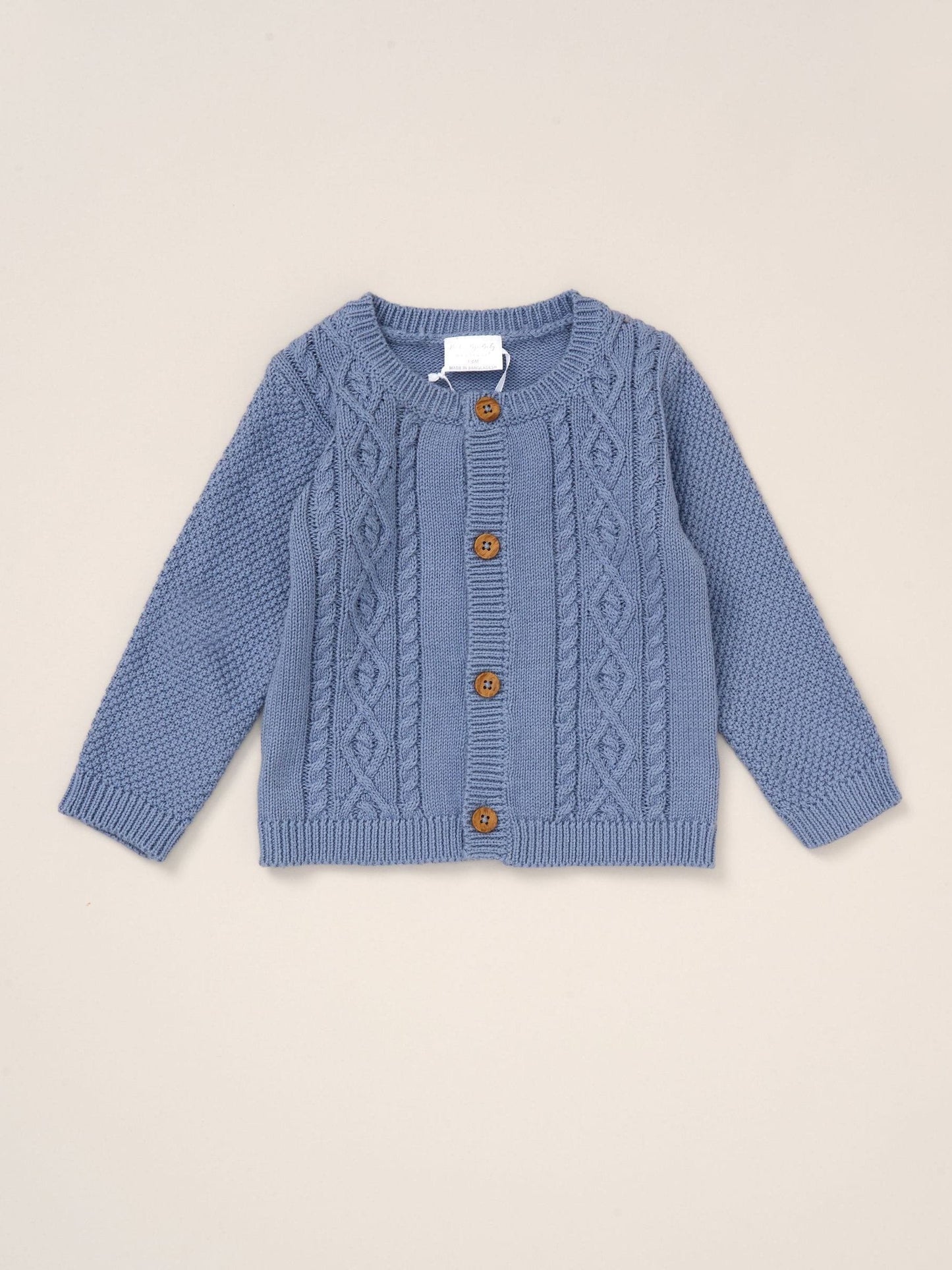 Rock-A-Bye Baby Boutique Blue True Knit Cardigan, Trousers Outfit Set image 3