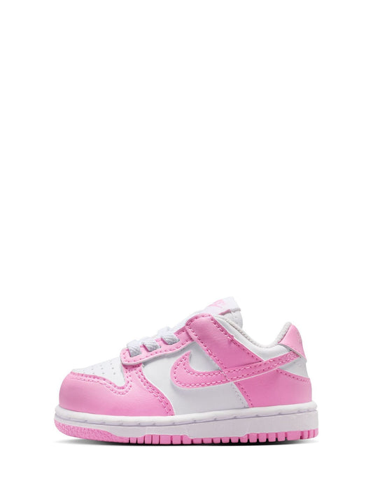 Nike White/Pink Infant Dunk Low Trainers image 2