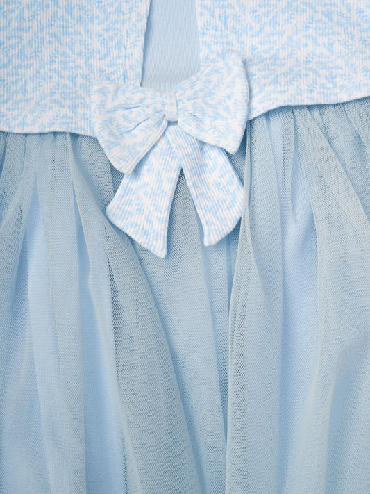Dsiney Kidz - Miss Blue Mock Cardigan Dress For Baby image 2