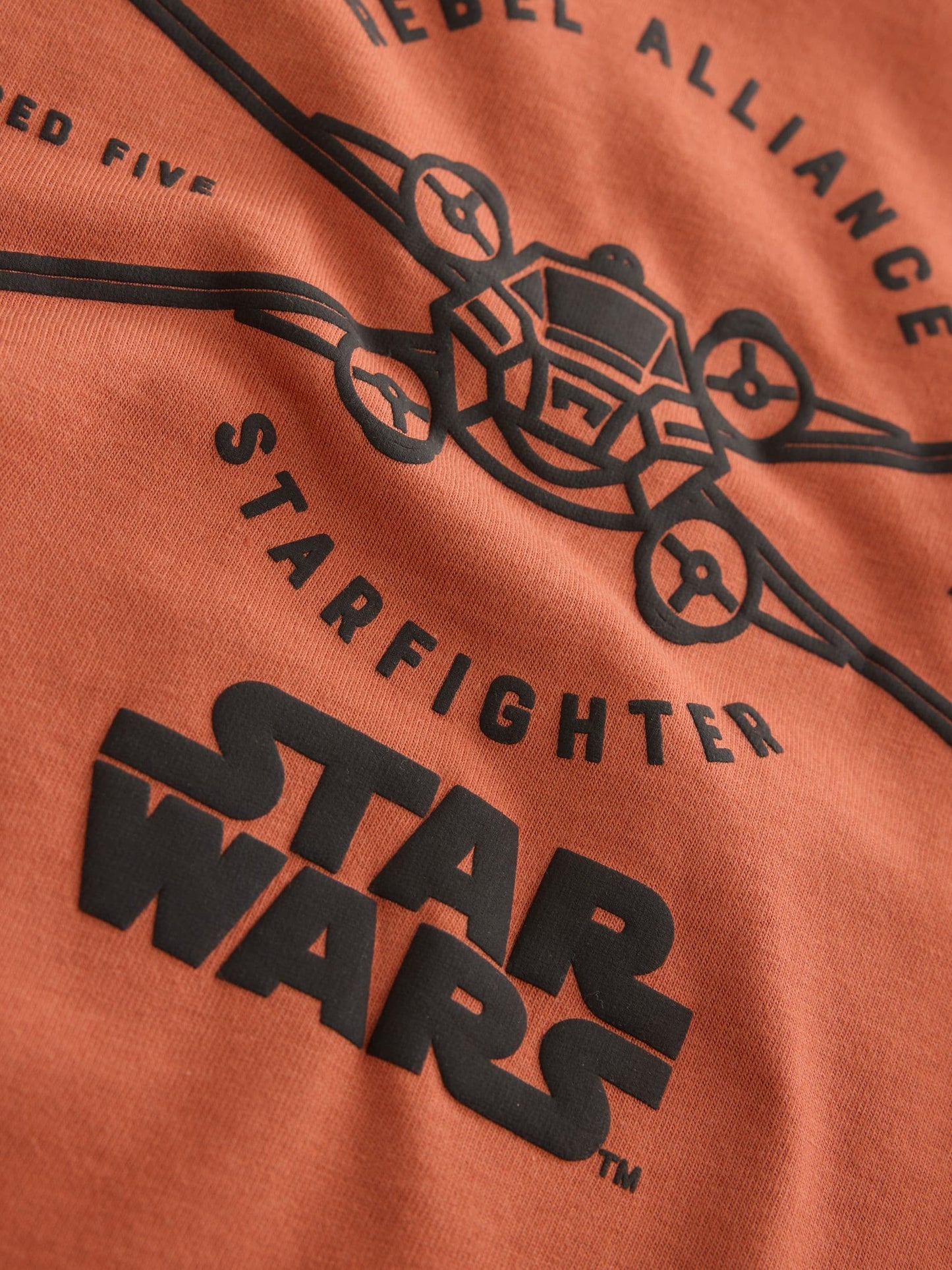Dsiney Kidz - Rust Brown Back Print Star Wars T-Shirt (3-16yrs) image 7