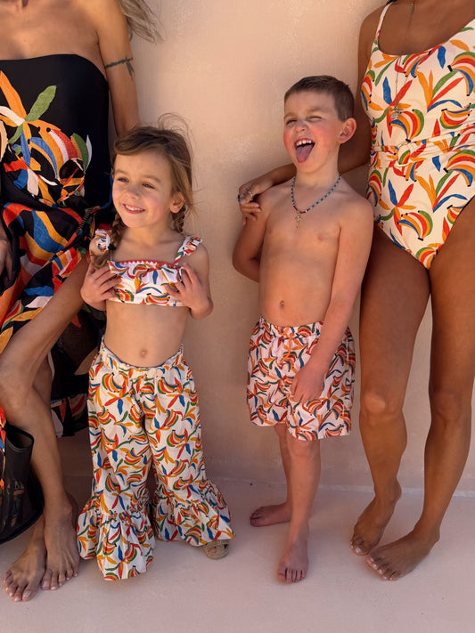 Never Fully Dressed Cream Banana Swim Shorts image 2