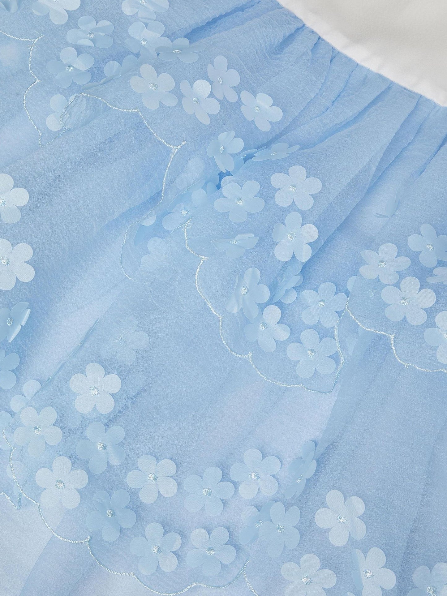 Monsoon Blue Rebecca Appliqué Scallop Tiered Party Dress image 4
